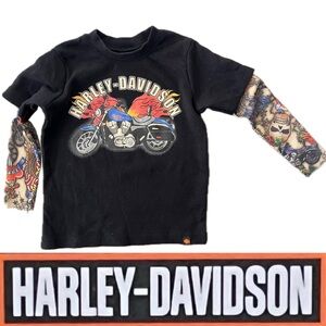 🏍️NWOT / NEW Tattoo Sleeve / Long Sleeve Harley-Davidson Motorcycles T-Shirt 2T